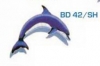 Элемент керамического панно "Голубой дельфин (малый)" BD42/sh