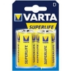 Батарейки VARTA Superlife R20 (2020 BL2/24)
