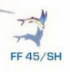 Элемент керамического панно "Летучая рыба" FF45A/sh