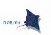 Элемент керамического панно "Голубой скат (малый)" R25/sh
Resource id #30