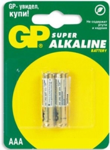 Элемент питания GP Super Alkaline 24A (LR03)-BC2 U2
Resource id #30
