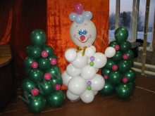 Снеговик из воздушных шаров
Resource id #34