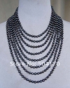 Ожерелье из черного речного жемчуга