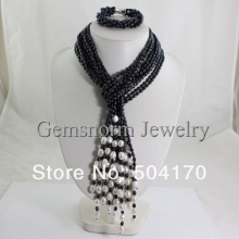 Ожерелье из речного жемчуга и браслет
Resource id #30