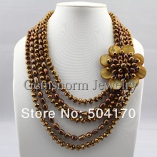 Ожерелье из коричневого речного жемчуга
Resource id #30