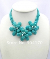 Ожерелье из бирюзы и жемчуга