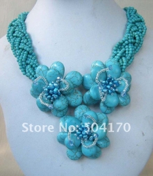 Ожерелье из бирюзы и речного жемчуга
Resource id #30