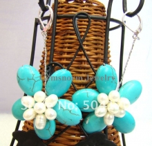 Серьги из бирюзы с жемчугом
Resource id #30