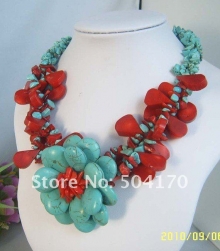 Ожерелье из бирюзы и коралла
Resource id #31