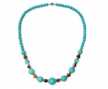 Набор из бирюзы и тигрового глаза (браслет, ожерелье)
Resource id #31