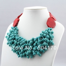 Ожерелье из голубой и красной бирюзы
Resource id #31