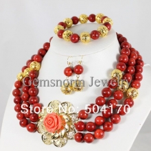 Набор из коралла (ожерелье, серьги, браслет)
Resource id #31