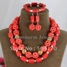 Набор из розового коралла (ожерелье, серьги, браслет)
Resource id #30