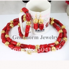 Набор из коралла (ожерелье, серьги, браслет)
Resource id #34