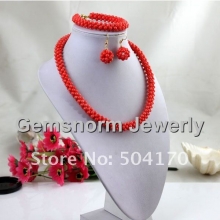 Набор из розового коралла (ожерелье, серьги, браслет)
Resource id #32