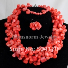 Набор из розового коралла (ожерелье, серьги, браслет)
Resource id #30