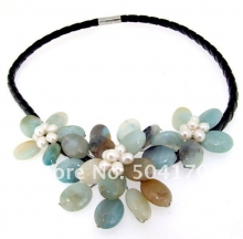 Ожерелье из полудрагоценных камней и жемчуга
Resource id #30