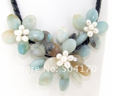 Ожерелье из полудрагоценных камней и жемчуга
Resource id #31