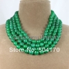 Ожерелье из зеленого нефрита