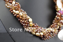 Ожерелье из хрусталя, перламутра и жемчуга
Resource id #33