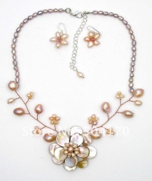 Набор из речного жемчуга (ожерелье, серьги)
Resource id #30