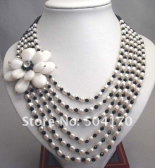 Ожерелье из речного жемчуга и хрусталя
Resource id #30